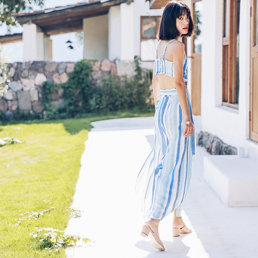 Blue Striped Set - Picture 2 of 8